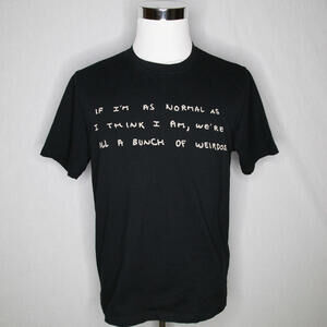 Men’s Loewe x Joe Brainard Black Graphic Cotton Short Sleeve T-Shirt Sz L